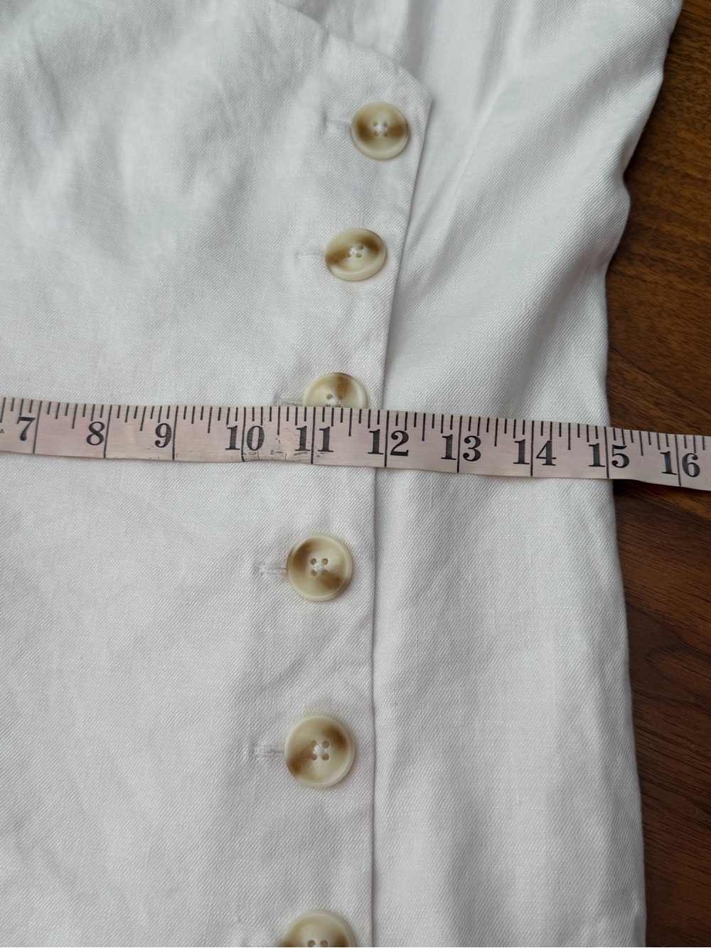 Anthropologie Sleeveless Square-Neck Linen Button Wrap Midi Dress Medium - Picture 13 of 14